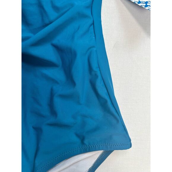 Sun & Sea Swimsuit One Piece Blue Size 20‎ NWT Tie Neck - Picture 5 of 11